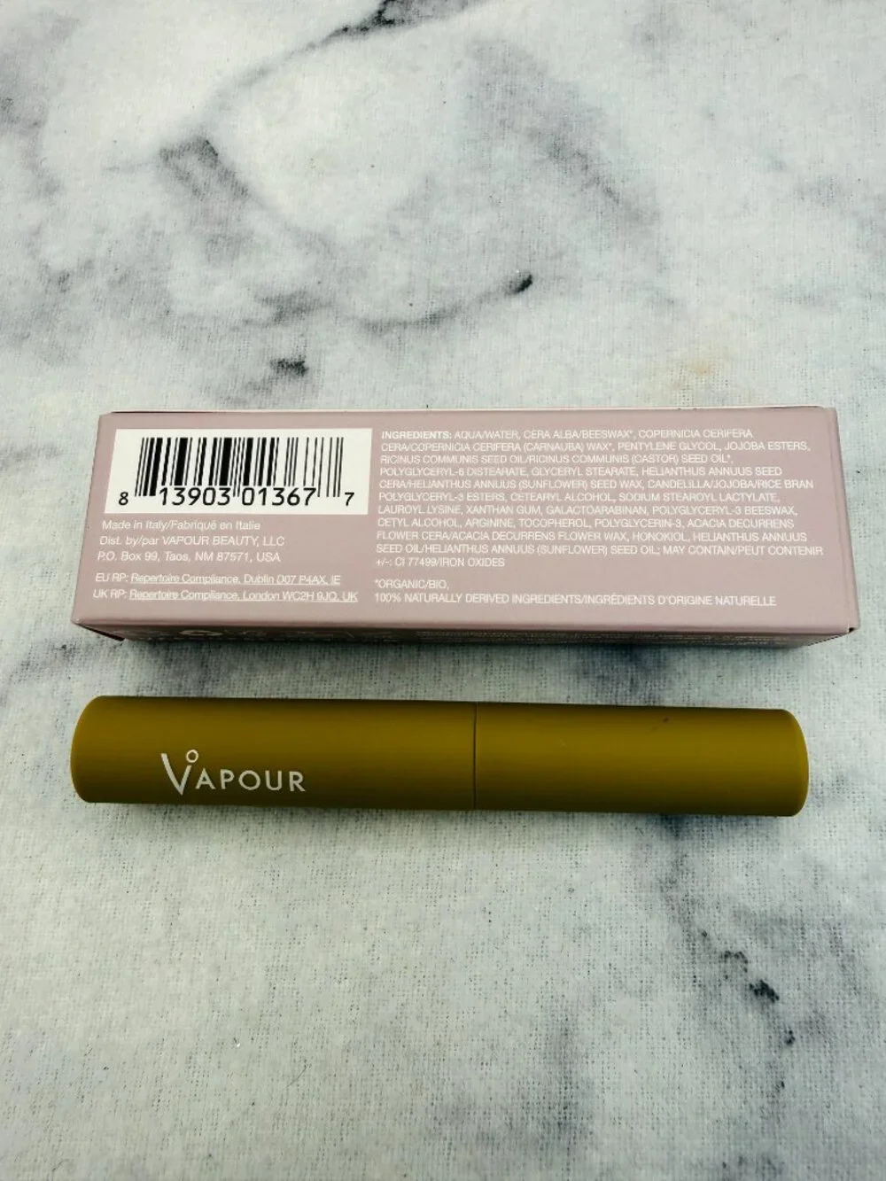Vapour Beauty Gift Set-Mesmerize Mascara Jet Black Lengthen,Travel-2pc-Boxed-NEW